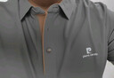 皮爾卡丹（pierre cardin）短袖T恤男半袖上衣夏季商務(wù)休閑百搭polo衫男 黑灰色 XL 曬單實(shí)拍圖