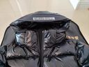 高梵黑金鵝絨服先鋒4.0六格男女同款中長(cháng)款羽絨服 黑色 M 曬單實(shí)拍圖