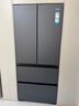 海爾（Haier）山茶花-曜夜版500L全空間保鮮594mm超薄零嵌法式家用冰箱一級能效BCD-500WGHFD1BXTU1國家補貼20% 曬單實(shí)拍圖