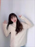 詩(shī)蒂淑毛衣女半高領(lǐng)秋冬新款洋氣內搭打底針織毛衫上衣一體絨軟糯可機洗 杏色【加絨加厚不掉絨】 M 【建議110斤以下】 曬單實(shí)拍圖
