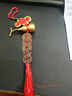繽越五帝錢(qián)真品掛件開(kāi)口銅葫蘆帶朱砂五帝銅錢(qián)串門(mén)對門(mén)掛件入戶(hù)門(mén) 2串 曬單實(shí)拍圖