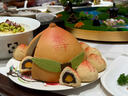 御茶膳房壽桃蛋糕生日禮盒老人長(cháng)輩祝壽過(guò)壽饅頭壽包北京壽桃禮品源頭直發(fā) 曬單實(shí)拍圖