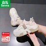 森馬顯腳小老爹鞋女2025新款春季網(wǎng)面厚底休閑運動(dòng)鞋皮面小白鞋 卡其 38 標準運動(dòng)碼 曬單實(shí)拍圖
