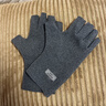 回力德絨半指手套男冬學(xué)生寫(xiě)字打字薄款防寒保暖開(kāi)車(chē)騎行露指手套女 灰色【輕便保暖】-分指款 均碼 曬單實(shí)拍圖
