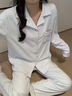 夢(mèng)鸞德絨睡衣女秋冬季薄絨可愛(ài)kitty貓高級感長(cháng)袖長(cháng)褲冬季家居服 德絨壓花 藍色 2XL 曬單實(shí)拍圖