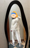貓人（MiiOW）25新品女士睡衣女超柔軟秋冬保暖情侶款條紋半邊絨家居服可外穿 曬單實(shí)拍圖