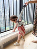 BIBK德國嬰兒學(xué)步帶嬰幼兒學(xué)走路防摔防勒神器兒童一歲bb寶寶牽引繩護 【透氣半身款】綠色 上提+后拉款 曬單實(shí)拍圖