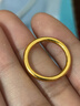 中國黃金（CHINA GOLD）素圈黃金戒指女足金古法光面閉口指環(huán)生日禮物送女朋友老婆 素圈戒指【金重約1g】光面版 【圈口11#】 曬單實(shí)拍圖