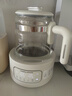 摩飛電器（Morphyrichards）全玻璃養(yǎng)生壺家用燒水壺多段控溫電熱水壺極速風冷恒溫壺沖奶泡奶機MR5602 1.2L 椰奶白 曬單實拍圖
