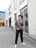 羅蒙春秋款男士衛(wèi)衣2025春季新款男生圓領(lǐng)加絨休閑t恤長袖上衣男款潮 灰色 XL 【推薦125-140斤】 曬單實拍圖