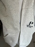 PPGE秋季韓版字母刺繡雙拉鏈連帽開衫衛(wèi)衣情侶款寬松休閑運(yùn)動(dòng)外套 白 S 曬單實(shí)拍圖