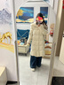 美力城羽絨服女時(shí)尚超輕泡芙鵝絨服長(cháng)款外套女加厚上衣女6051 灰色   XL 曬單實(shí)拍圖