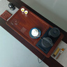 三醒整塊黑胡桃木頭實(shí)木功夫茶盤(pán)家用套裝電器一體帶電磁爐茶臺茶托盤(pán) 75*43*4.5CM【單茶盤(pán)】 曬單實(shí)拍圖