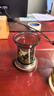 憶壺茶（YIHUTEA）茶杯玻璃綠茶泡茶杯男士家用加厚耐高溫茶水分離帶把手茶道水杯子 【水中見山峰】青純山底杯500ml 曬單實(shí)拍圖