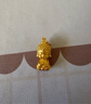 周大福 佛公佛童黃金吊墜足金首飾女(工費260)約4.9g EOF213 曬單實(shí)拍圖