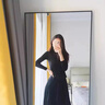 浪莎半高領(lǐng)打底衫女春秋季親膚舒適保暖內(nèi)搭修身上衣薄款長袖打底衫黑色L (建議80-125斤) 曬單實拍圖