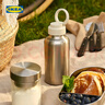 宜家（IKEA）ENKELSPARIG恩珀麗水瓶大容量茶杯不銹鋼戶外水杯家用 米黃色水瓶0.5升 曬單實拍圖