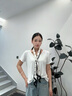 長條小絲巾女士春秋新款高檔洋氣領(lǐng)巾配襯衫護頸圍脖圍巾媽媽禮物 斑點馬頭-白色 約150*14cm 曬單實拍圖