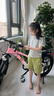 361°中大兒童自行車6-7-12歲碟剎減震學(xué)生腳踏越野山地車變速20寸粉色 曬單實(shí)拍圖