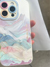 XP適用iphone16pro手機殼鏡頭全包蘋果16pro軟硅膠國潮男女高級感防摔帶掛繩保護套-古董白國風山水 曬單實拍圖