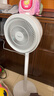 美的（Midea）【暴風(fēng)循環(huán)】空氣循環(huán)扇大風(fēng)量搖頭電風(fēng)扇家用臺式落地扇輕音臥室節能小風(fēng)扇柔風(fēng)輕羽扇 FGA24TQ 曬單實(shí)拍圖