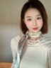 DHKZSTE絲巾女桑蠶絲真絲70方巾圍巾母親節(jié)送女友老婆媽媽長輩生日禮物 熱帶叢林 高級感輕奢&風(fēng)時尚百搭 曬單實拍圖