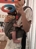 ERGObaby二狗背帶嬰兒抱娃神器四季透氣外出旅行遛娃神器breeze解放雙手 breeze透氣款-石墨灰 曬單實(shí)拍圖