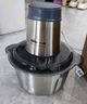 小熊（Bear）絞肉機(jī)家用 輔食機(jī)嬰兒絞餡機(jī)碎肉機(jī)料理機(jī)餃子肉餡攪拌機(jī)打蒜器電動(dòng)攪肉機(jī)約2L鋼碗雙刀QSJ-S03B5 曬單實(shí)拍圖