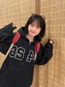 f4衛(wèi)衣2大LOGO6刺繡章若楠得吃戰(zhàn)袍外套立領(lǐng)情侶男女百搭秋冬 深灰色 【薄款】 L 曬單實(shí)拍圖