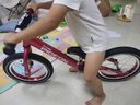 飛鴿（PIGEON）兒童平衡車滑步車幼兒學(xué)步車小孩滑行車單車14寸充氣輪酒紅色 曬單實(shí)拍圖