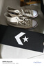 匡威（Converse）官方 All Star男女簡(jiǎn)約休閑板鞋高幫鞋小白鞋159484C 159484C 43 曬單實(shí)拍圖