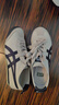Onitsuka Tiger鬼塚虎經(jīng)典男女鞋復(fù)古運動休閑鞋MEXICO 66? 米灰色/藏青色 37 曬單實拍圖