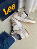 Lee男鞋新款夏季透氣男士休閑鞋男魔術(shù)貼印花板鞋潮流韓版運動(dòng)鞋子男 曬單實(shí)拍圖