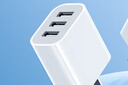 科沃充電頭3.4A三口USB充電器插頭兼容5V2A/1A多口孔快充適用于蘋(píng)果17華為小米三星安卓手機平板通用 曬單實(shí)拍圖
