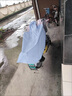 香柚小鎮(zhèn)騎行雨衣雨披連體加厚牛津布電瓶車(chē)摩托車(chē)雨披 天水藍(lán)3XL 曬單實(shí)拍圖