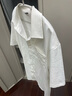 名創(chuàng)優(yōu)品（MINISO）冰絲短袖襯衫男夏季新款舒適涼感透氣日系百搭寬松襯衣 白 XL 曬單實(shí)拍圖