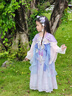 旗鉑漢服女童春秋2025新款兒童國風(fēng)超仙公主連衣裙 無盡浮華長(zhǎng)袖 130 曬單實(shí)拍圖