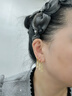 央創(chuàng)時(shí)尚【中國(guó)黃金授權(quán)】和田玉耳釘女耳墜七夕情人節(jié)生日禮物女朋友S925 曬單實(shí)拍圖