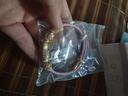 京越隆黃金足金999金KT貓手鏈貓頭轉(zhuǎn)運(yùn)珠皮繩禮物情人節(jié)送女友生日禮物 黃金KT貓素金版約0.4-0.5g+粉繩配件 曬單實(shí)拍圖