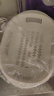優(yōu)勤廚房洗菜盆瀝水籃雙層加厚水果盤(pán)家用客廳茶幾水槽濾水籃子 象牙白雙層瀝水籃【升級特大號】 曬單實(shí)拍圖