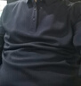 雅戈爾（YOUNGOR） T恤男士 秋冬季青年男士商務(wù)休閑長袖POLO衫 深藍 L 曬單實拍圖