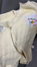 貝瑞加（Babyprints）寶寶連體衣秋冬嬰兒哈衣夾棉保暖內(nèi)衣柔軟舒適加厚爬服 黃80 曬單實(shí)拍圖