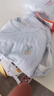 貝瑞加（Babyprints）嬰兒連體衣2件裝新生兒純棉內衣長(cháng)袖四季爬服寶寶哈衣薄款 白藍59 曬單實(shí)拍圖