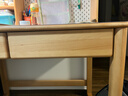 源氏木語(yǔ)兒童家具兒童學(xué)習桌實(shí)木簡(jiǎn)約書(shū)桌書(shū)架一體桌1米學(xué)習桌+0.98米上架(不帶燈) 曬單實(shí)拍圖