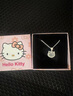 紀博馳足銀999項鏈凱蒂貓kitty玉髓吊墜高級感貓咪小眾招財貓鎖骨鏈七夕 貓咪墜+999銀項鏈+KT貓禮盒 曬單實拍圖