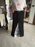 大嘴猴（paul frank）美式闊腿牛仔褲男春秋冬季寬松新款休閑直筒潮牌高街修身褲子男裝 黑色9901H【官方正品】 L 【建議120-140斤】 曬單實(shí)拍圖