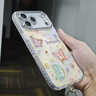 SUOLIAO適用iPhone17Promax手機殼油畫(huà)蝴蝶自帶鏡頭膜蘋(píng)果全包圍硅膠防摔散熱保護套女生款ins風(fēng)手鏈外殼 【彩色油畫(huà)蝴蝶】閃粉鏡頭膜+水滴手鏈 iPhone17Promax 曬單實(shí)拍圖