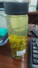 萬(wàn)象（WANXIANG）玻璃杯單層玻璃水杯便攜男女辦公茶杯商務(wù)水晶杯女生便攜玻璃杯子 U3R-皮紋黑520ml 曬單實(shí)拍圖
