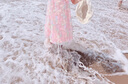 安妮優(yōu)兒（Anneyol）女童2025網(wǎng)紅夏裝新款連衣裙小女孩洋氣公主裙夏季兒童花 粉色140 曬單實拍圖