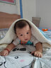 夏娃貝比（evebaby）嬰兒毛毯冬季加厚寶寶蓋毯珊瑚絨幼兒園被新生兒童毯子秋冬季 藍色 羊羔絨珊瑚絨雙層加厚 120*100cm 曬單實(shí)拍圖